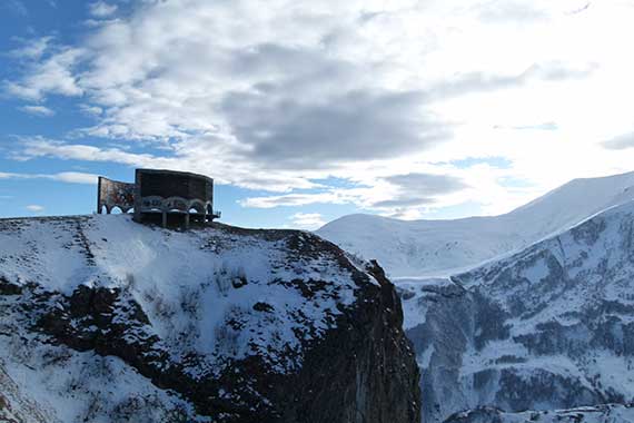 Excursie Kazbegi: uitkijkpunt op Devil's Valley